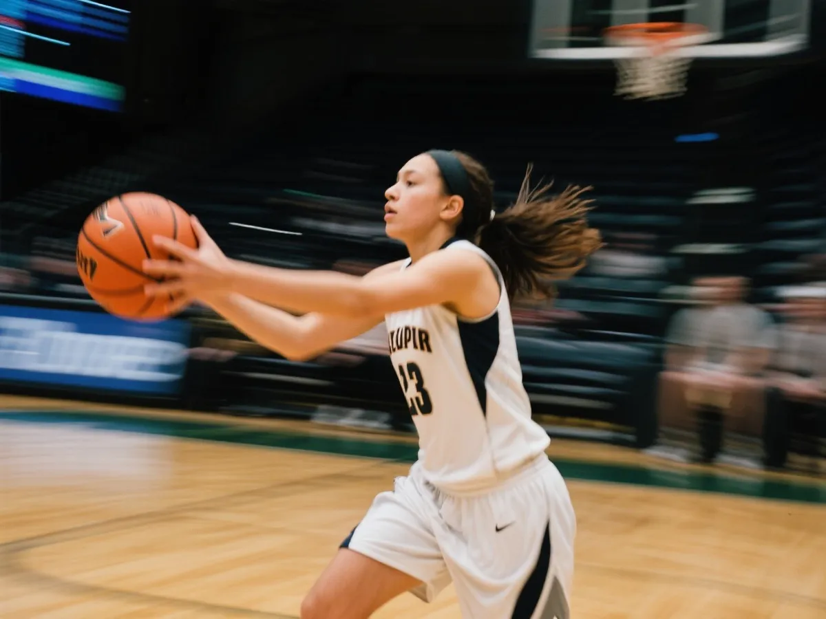 女篮运动员形象海报